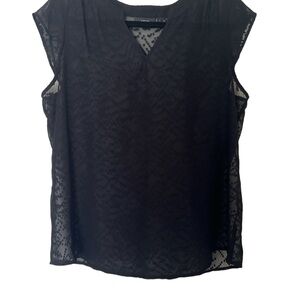 Black business casual shirt.